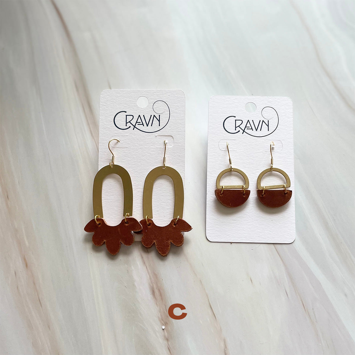 Upcycled Box Handle Earrings — Duckfeet Box Handle Earrings